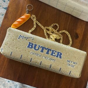 Betsy Johnson Butter Clutch with Chain